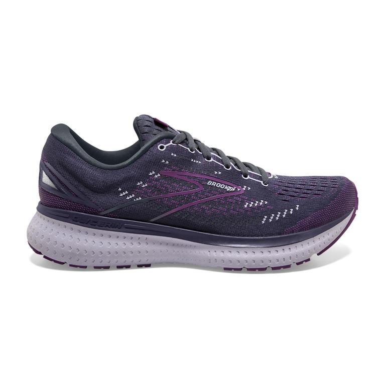 Brooks Glycerin 19 Women's Road Running Shoes - Ombre grey/Violet/Lavender (15043-HDVZ)